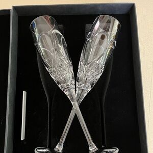 Waterford crystal champagne flutes